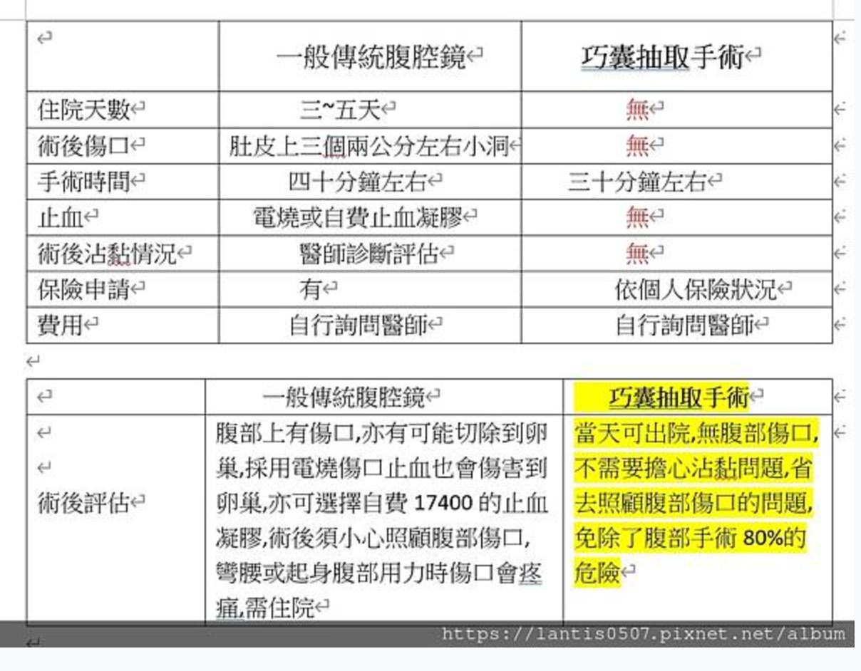 巧克力囊腫抽吸費用/腹腔鏡手術/抽除硬化囊腫/Lantis的奇言妙語 - 第1張圖