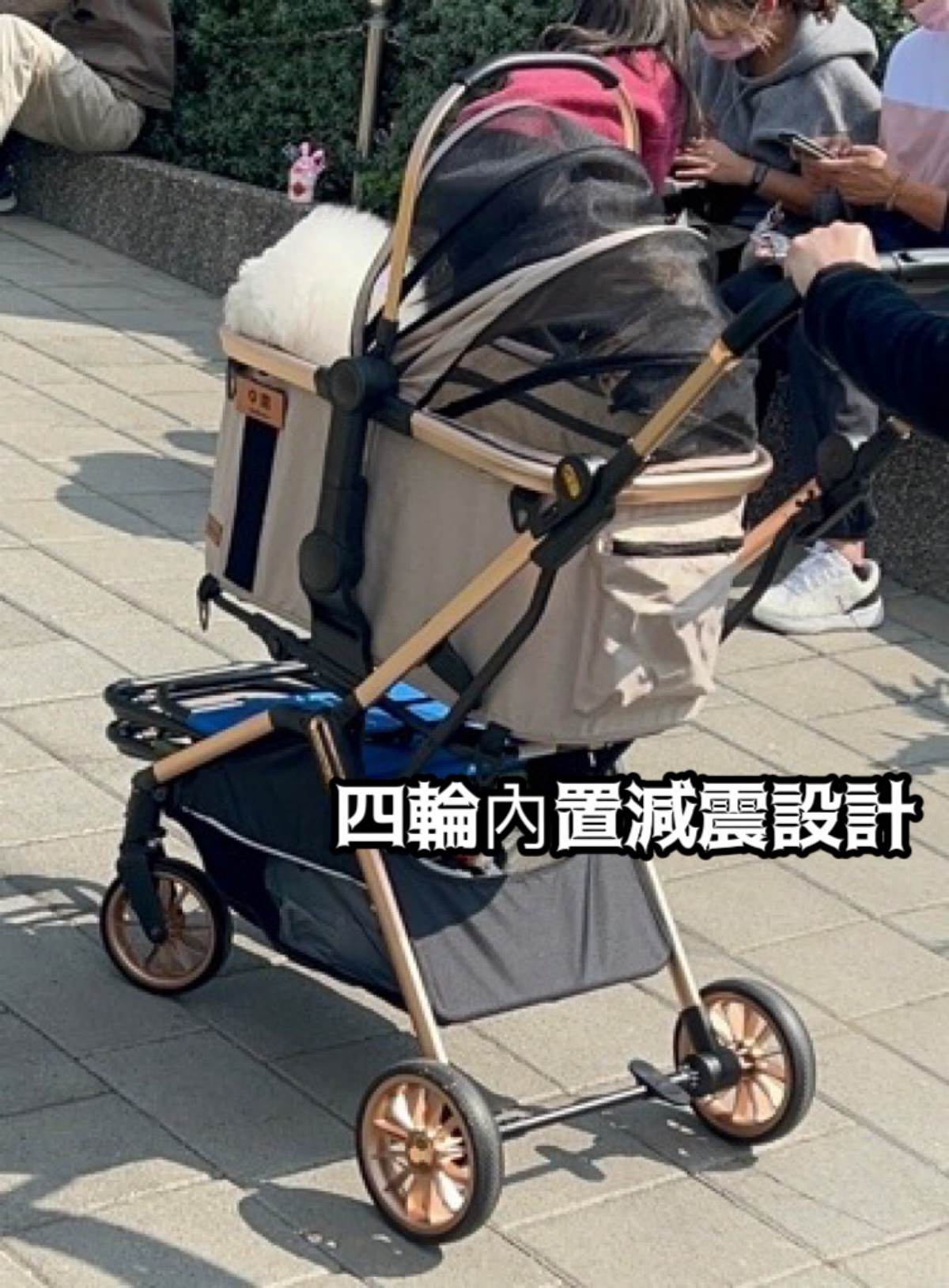 寵愛毛孩/給他最好的【bobos】X9時尚寵物多功能手推車/寵物提籃 - 第11張圖