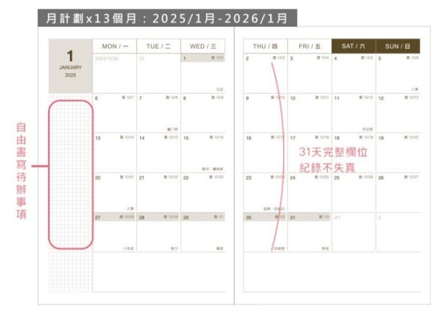 2025珠友手帳/精緻窗貓設計師限定版/生活的儀式感 - 第26張圖
